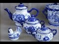 Russian handicrafts: Gzhel porcelain