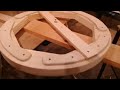 wooden chandelier wheel DIY / люстра колесо