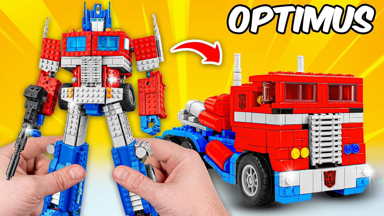 Construí a Optimus Prime para una batalla épica de Transformers en LEGO | ROBO Bricks Español