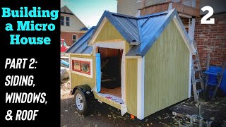 WORLD’S SMALLEST TINY HOUSE | Build Part 2: Siding, Windows, and Roofing by Ultra Austin 9,286 views 2 years ago 10 minutes, 54 seconds