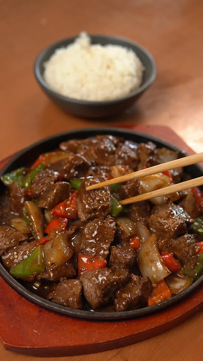 Black Pepper Beef #cooking #blackpepperbeef #recipe #shorts