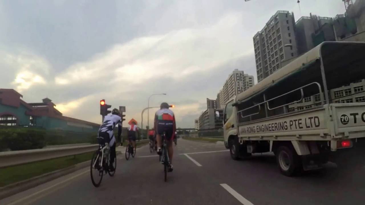 Bike Kaki Sunday Round Island route, Singapore | XiaoYi cam