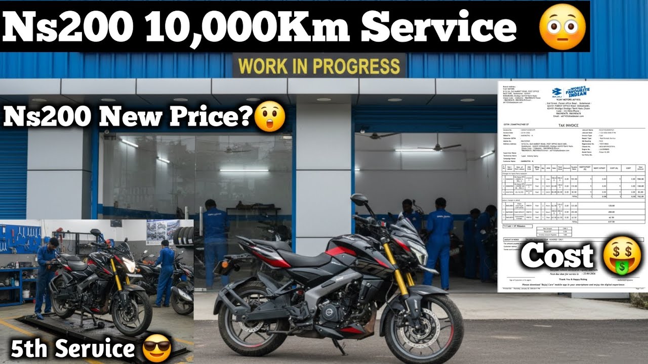 😲10,000KM Service In Bajaj Pulsar NS200 🚀 Cost ? 💸 New Ns200 2026 Price🤑 In Kodaikanal 📍Tamil 🔥