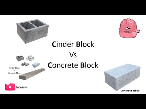 Differences Between Cinder Blocks And Concrete Blocks - Civil Engineering  Portal