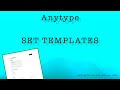 Making templates in anytype  anytype tutorials