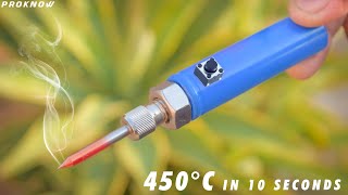 DIY Powerful Soldering Iron at Home | Rechargeable Soldering Iron