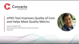 How ePRO Tools Improve Clinical Efficiency and Quality of Care, ASCO 2020: ConcertAI Research Video