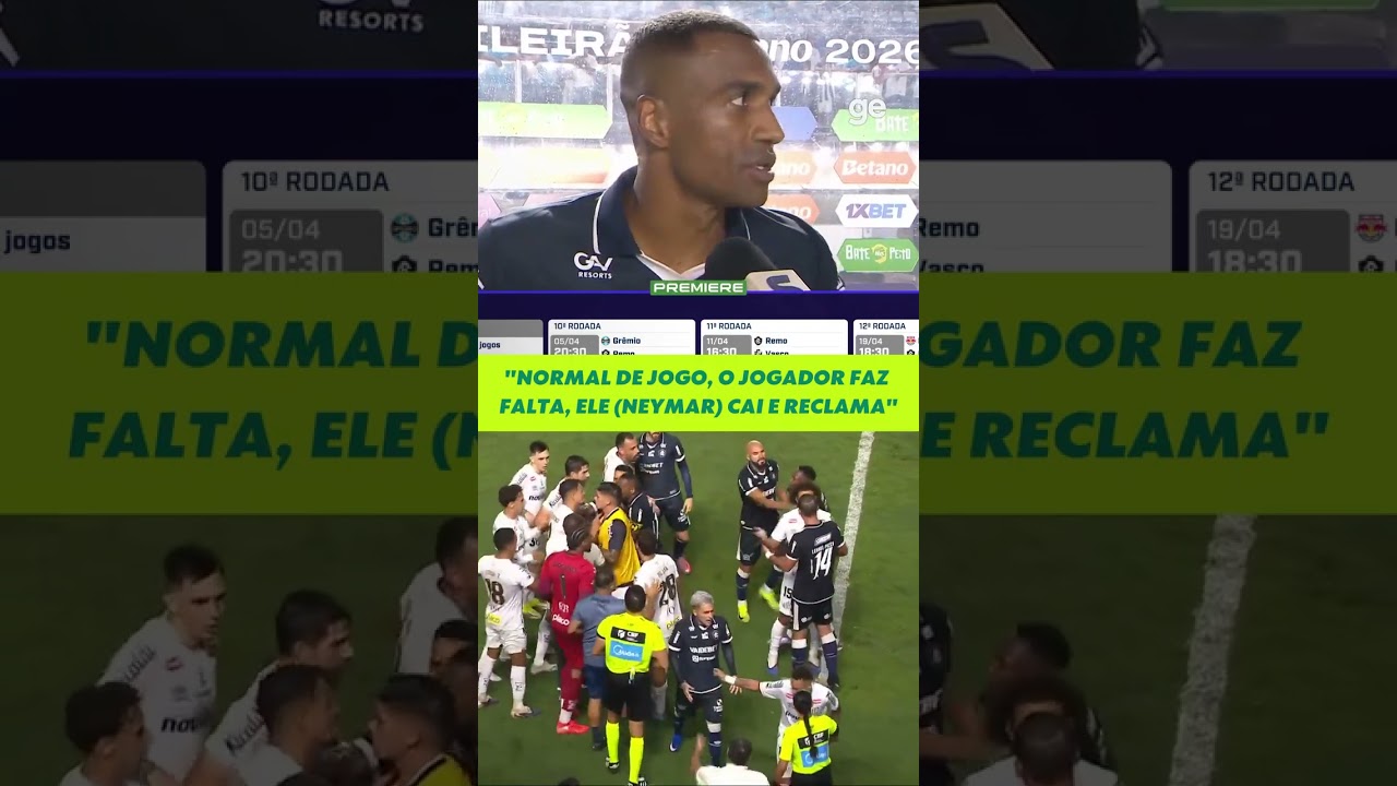 MARLLON, DO REMO, MINIMIZA CONFUSÃO ENVOLVENDO NEYMAR | #shorts | ge.globo