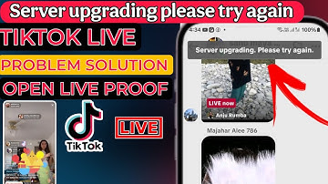 Server upgrading. Please try again | TikTok Live Server Problem fix in 5 Minutes |