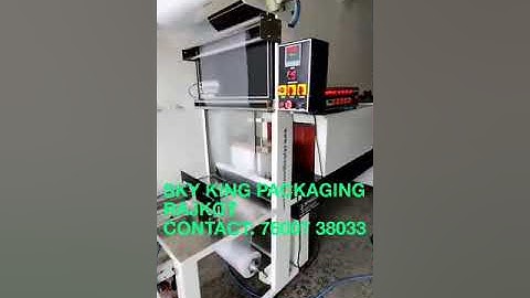 Web sealer with shrink machine. Box packing..