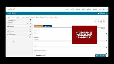 Basic searching and filtering using Embase