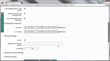 Setting up BigBlueButton in Moodle