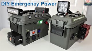 DIY PORTABLE EMERGENCY SOLAR POWER STATION | CAR STARTER BATTERY BOOSTER USB CHARGER  12V AMMO BOX 1