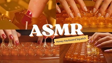 Gooey Typing Honey Keyboard ASMR 🍯 | TOP 25 Satisfying Sticky Sounds 💛