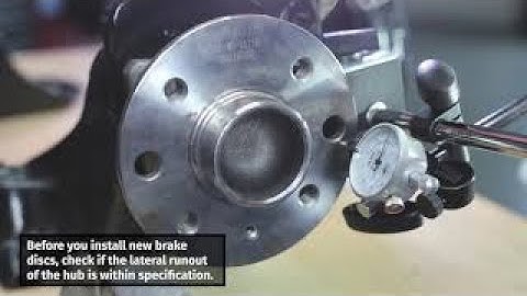 How to check brake rotor thickness