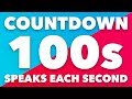 100 second timer with voice countdown