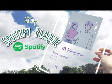 วิธีทำแผ่นโค้ดเพลง Spotify ของขวัญง่ายๆ ทำให้แฟน 🎵 - DIY Spotify Plaque/Glass Art! (Without Cricut)