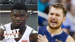 Zion Williamson and Luka Doncic are overrated on the 'NBA re-drafted' list - Stephen A. | First Take