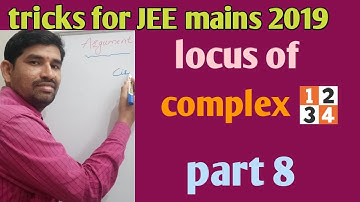 JEE mains 2019 short tricks for locus of a complex numbers /jee /kvs/nda//kcet