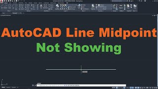 AutoCAD Line Midpoint not Showing screenshot 2