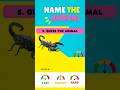 Guess the animal challenge #animalnames #guesstheanimal #triviagames