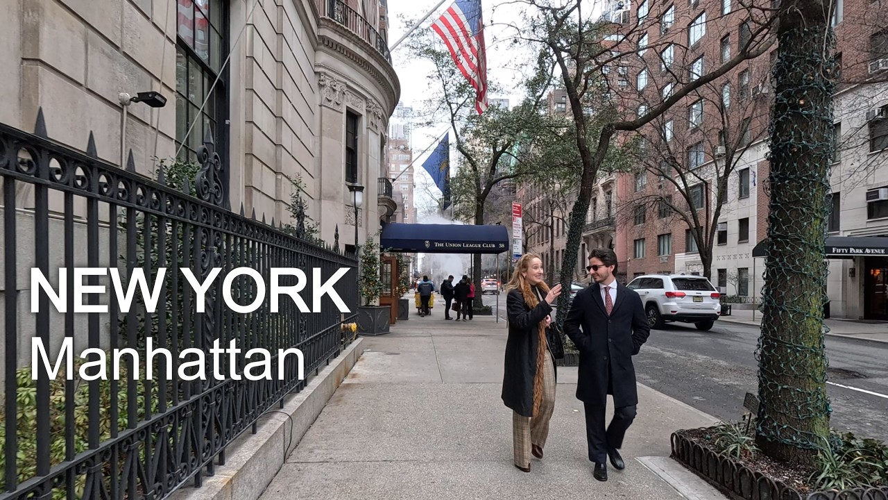 New York Walking Tour 4K — Grand Central Terminal | Park Ave & Madison Ave Manhattan