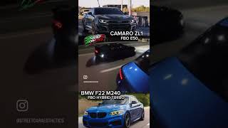 Upgraded turbo m235i 🆚 Fbo e50 Camaro ZL1 #viralvideo #fast #zl1 #bmw #m235i #camaro #boosted#turbo