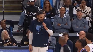 "The Ball Has Dent In It" - Steven Adams Gets Smacked In The Head While Checking In😂 #Blooper