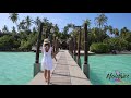 Maldives island Kuda Bandos. Full walk around.