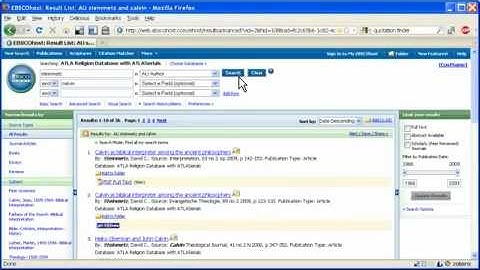 Searching the ATLA Religion Database