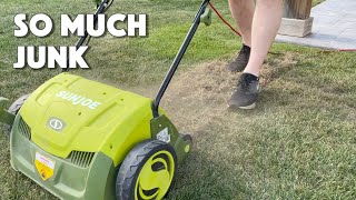 20 Year Old Lawn Gets DETHATCHED FOR THE FIRST TIME