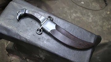 Forging a Persian dagger part 3, making the scabbard.