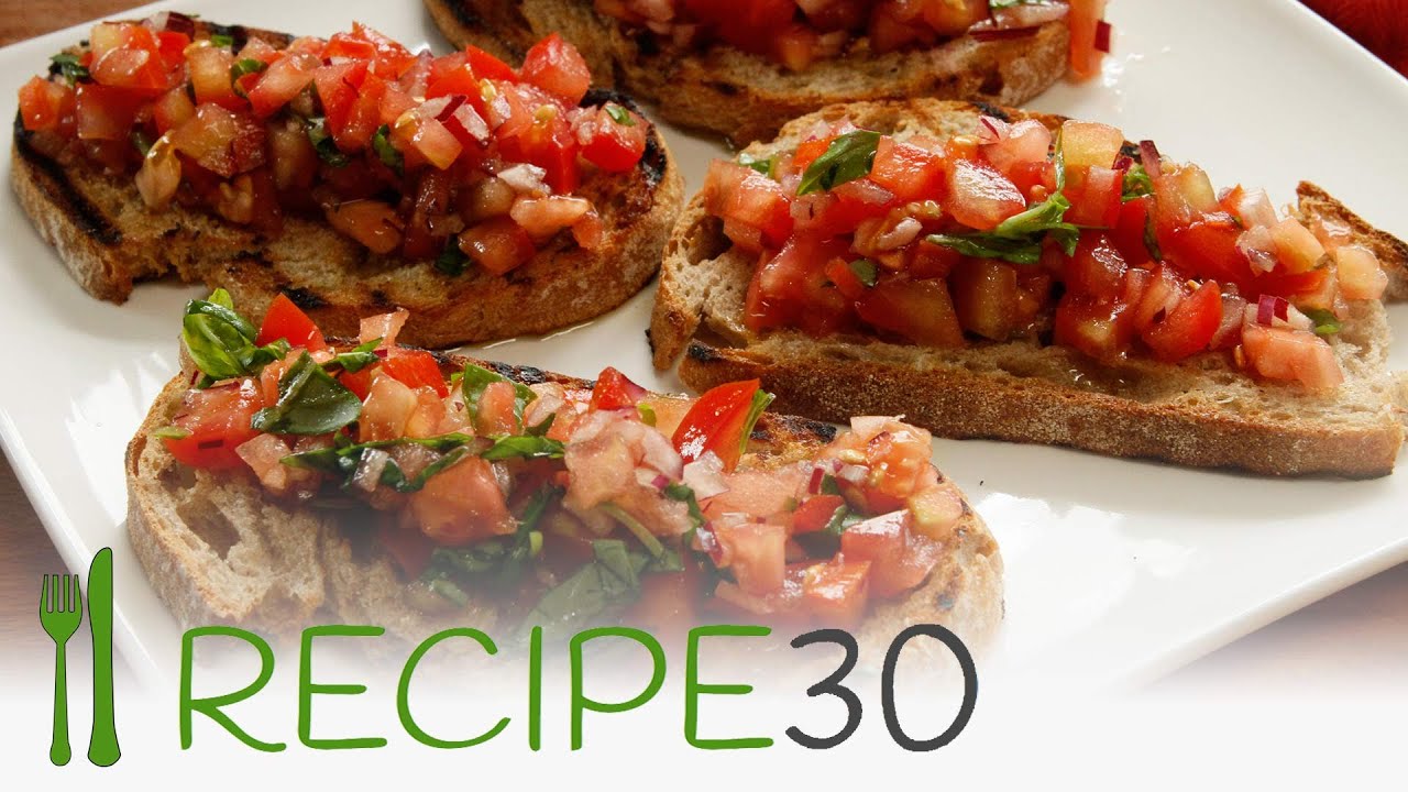How to make bruschetta in 30 seconds - YouTube