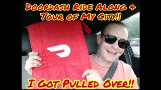 Celebrity DoorDash! I Got Pulled Over While Doordashing! Tour Of My City/Ride Along Pulled Over. Doordash! Pt2 Profile