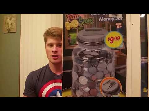 Fun 2 Save Electronic Coin Counting Money Jar Unboxing Review Test