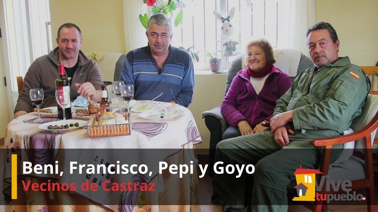 Pepi, Francisco, Goyo y Beni. En el Bar Ramos de Castraz (Salamanca)