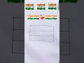 Indian Flag Drawing easy 💖🇮🇳 #creative #viral#shortfeed #satisFying