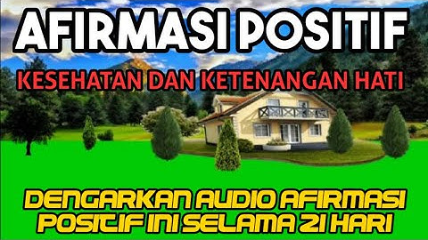 audio afirmasi positif sebelum tidur untuk kesehatan dan ketenangan hati
