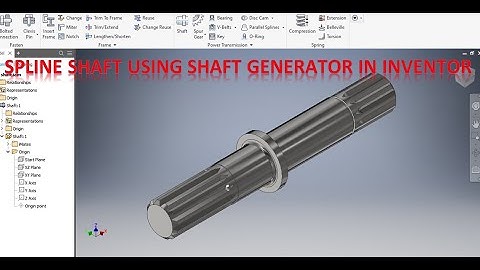 Spline Shaft in Autodesk Inventor || Shaft design in Inventor || Autodesk Inventor Drawing Tutorials