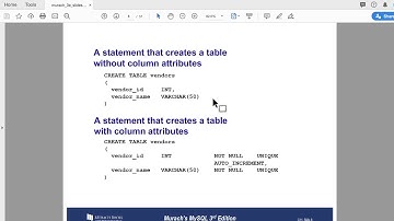 Lecture:  Murach 3e Chapter 11