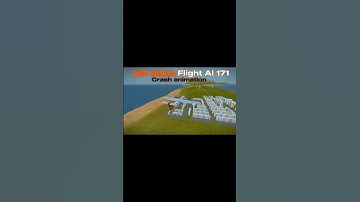 Thumbnail of AIR INDIA FLIGHT AI 171 Animation #aviation #airplaneaccident #shortsfeed #shorts #edit #planecrash