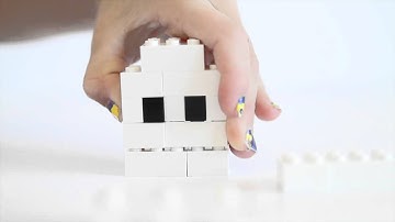 HOW TO BUILD a lego ghost with a four year old
