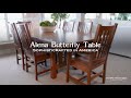 Alena butterfly dining table