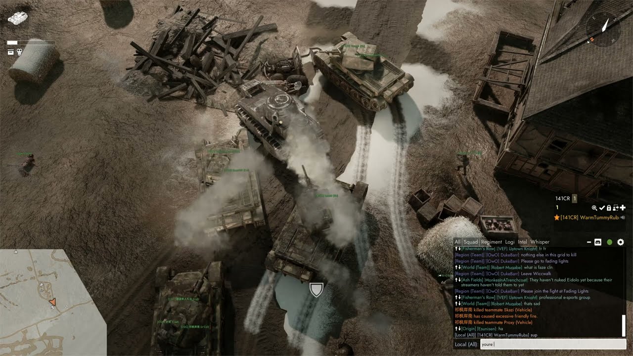 Foxhole: Bullying a Warden Tank