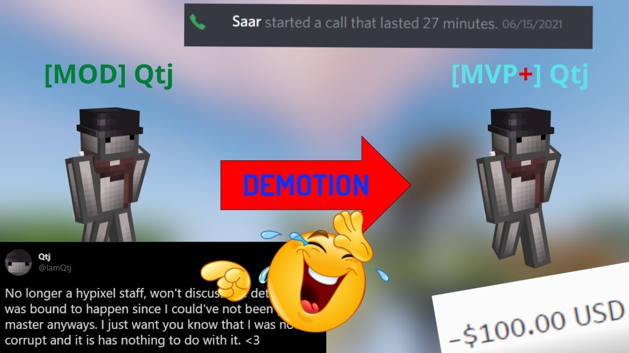 Exposing a corrupt Hypixel Moderator (DEMOTED)