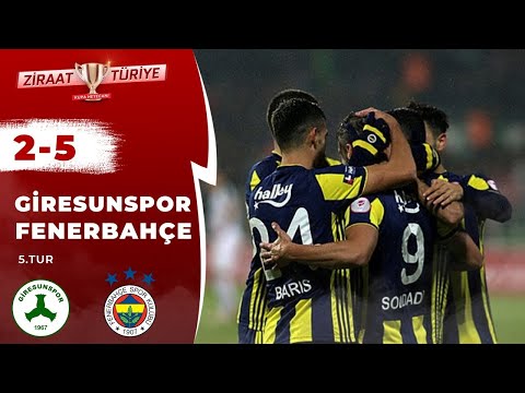 Giresunspor 2-5 Fenerbahçe Maç Özeti (Ziraat Türkiye Kupası 5.Tur) 20.12.2018