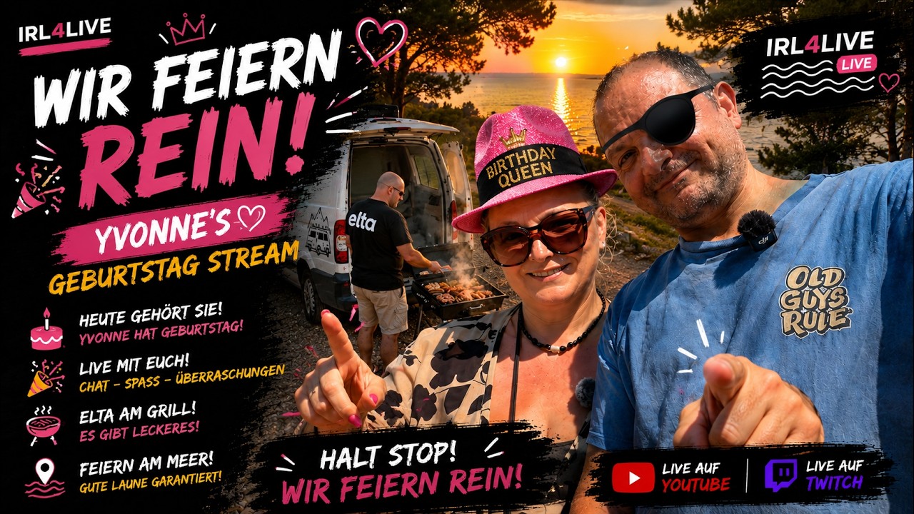 🇭🇷 Kroatien Tag 7 | 🎉 Yvonne wird 29 – Geburtstagsstream am Meer! 🌊