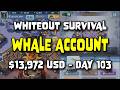 WOS Whale Account - $13,972 USD - Day 103