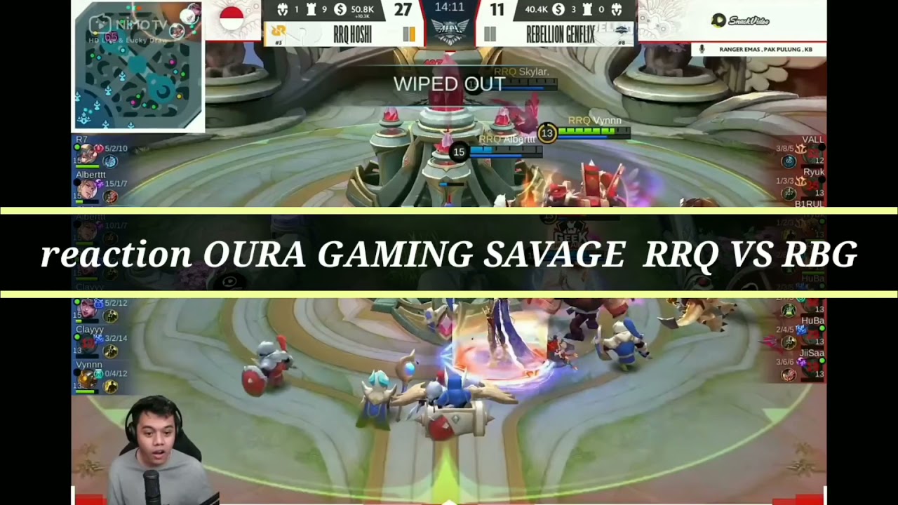 reactin @AOURA GAMING MPL S8 RRQ VS RBG "SAVAGE"