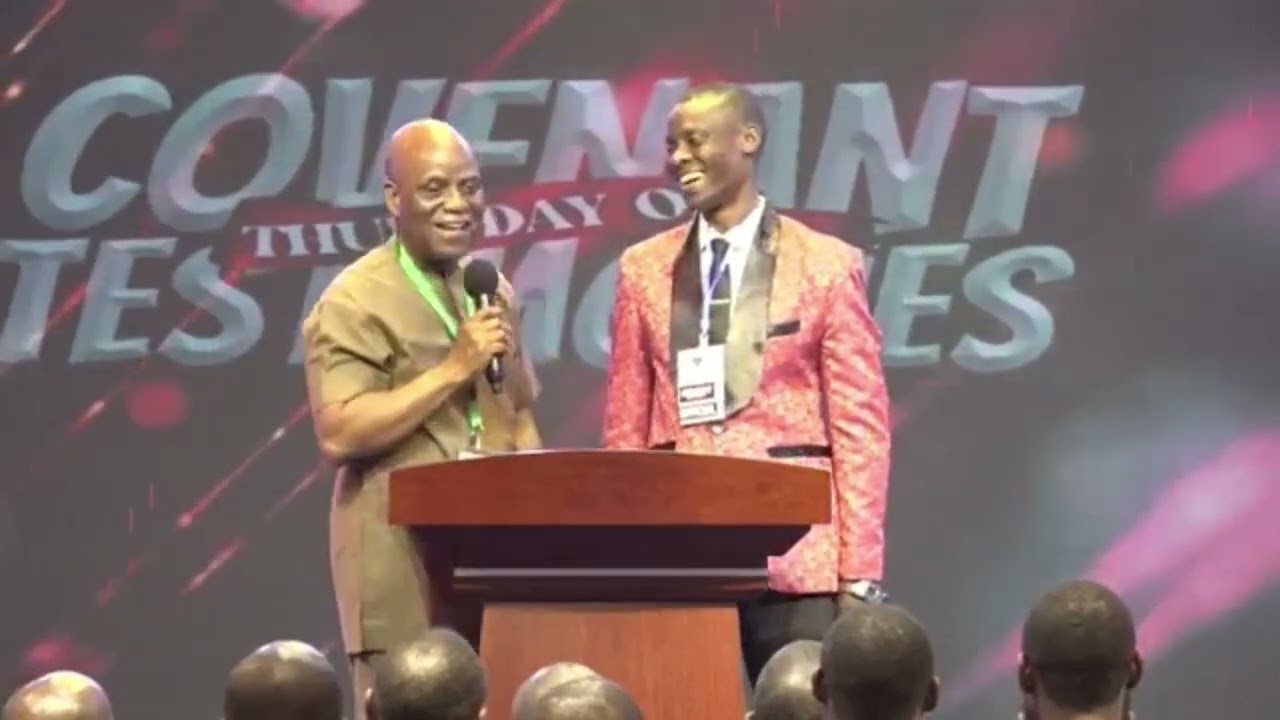 Pastor Emmanuel Onowhegale sharing a 26-year testimony of childbearing in the Heroes of Faith.